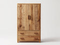 Armoire - Bois - 100 x 55 x 190 cm - Bois clair - Style rustique